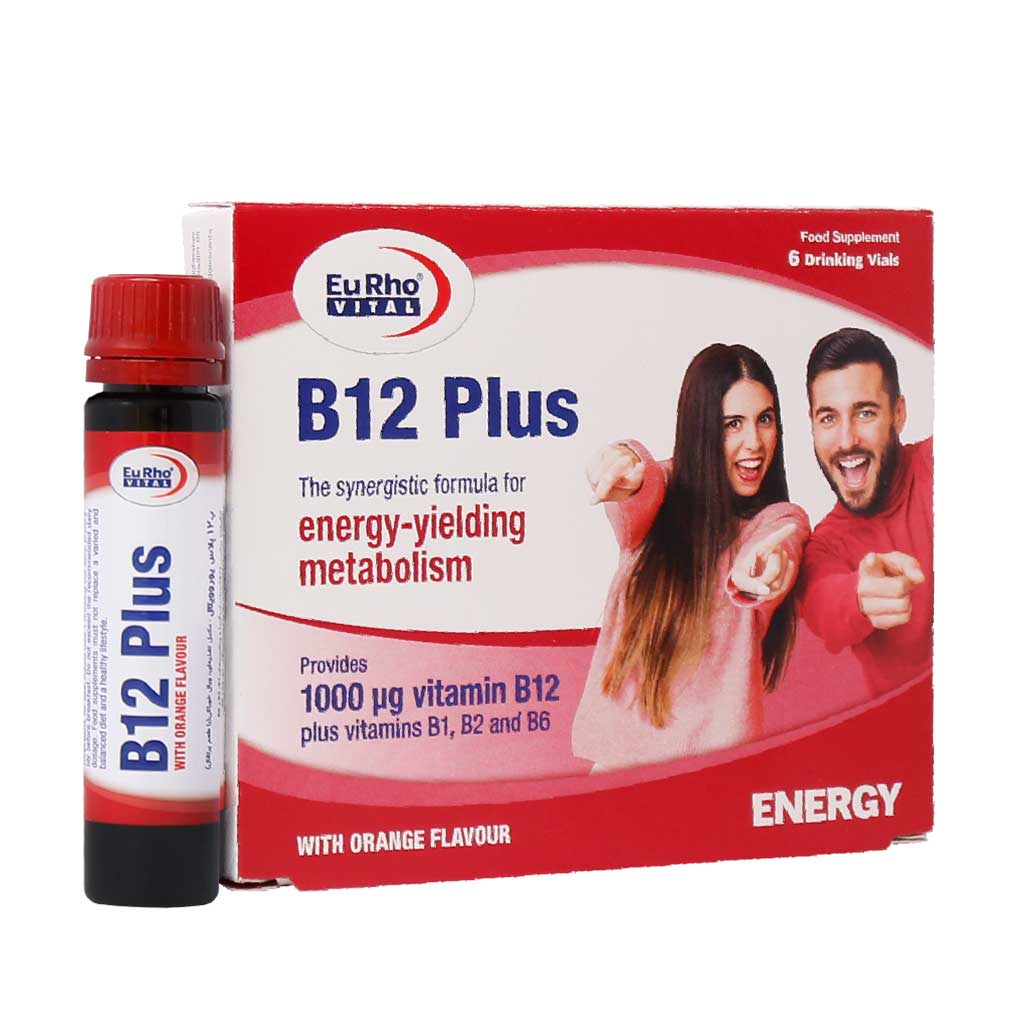 ویال خوراکی ویتامین ب12 پلاس یوروویتال 6 عدد