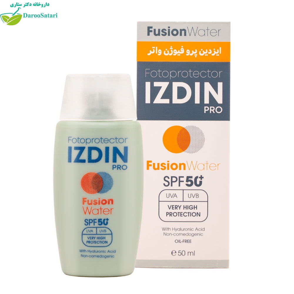 کرم ضد آفتاب ایزدین پرو فیوژن واتر فاقد چربی SPF50