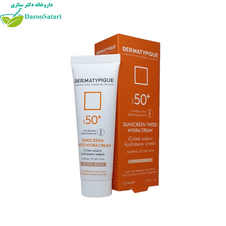 ضد آفتاب رنگی پوست خشک درماتیپیک SPF+50 بژ طلایی