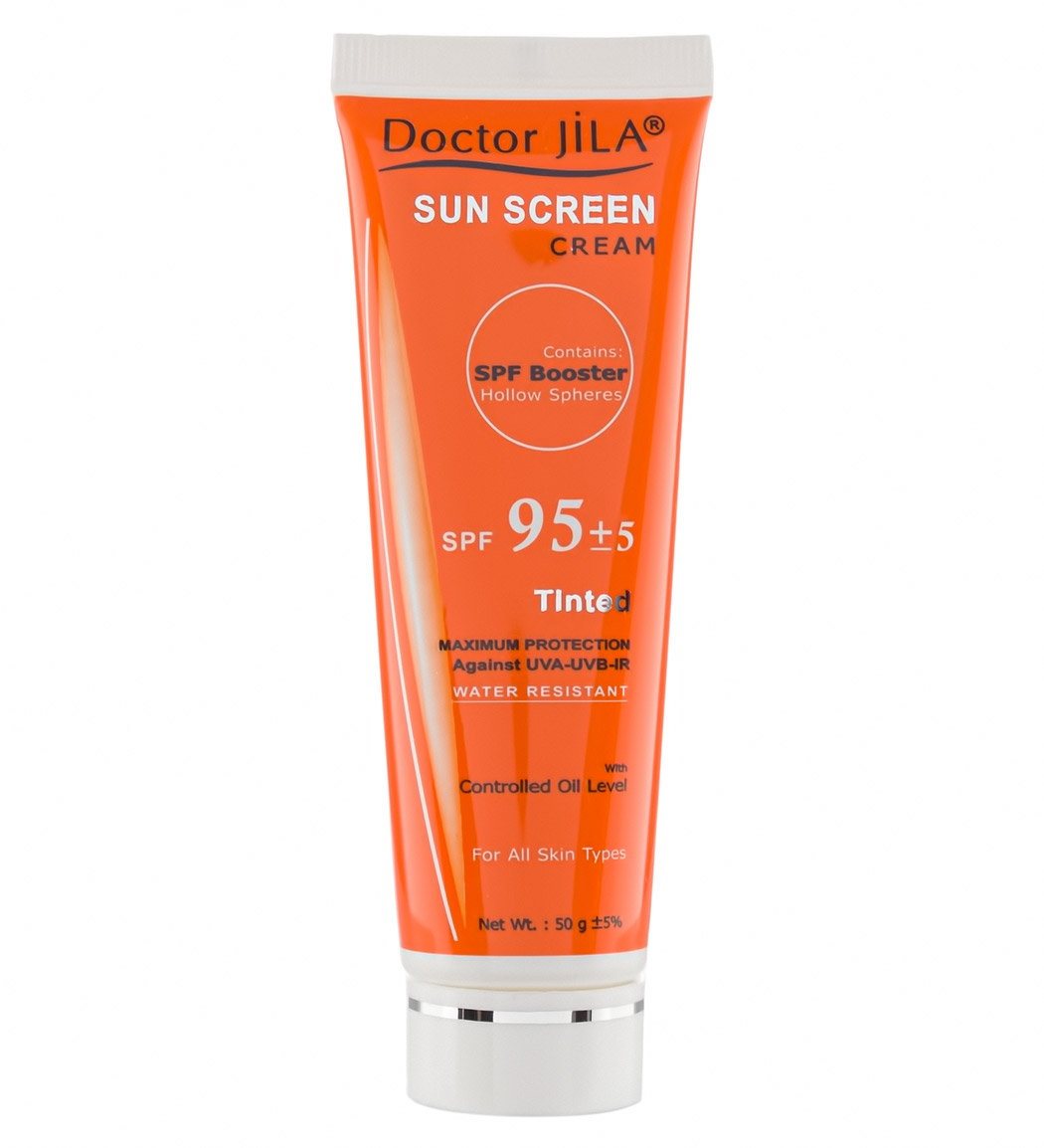 کرم ضدآفتاب رنگی فاقد چربی SPF95+5 دکتر ژیلا