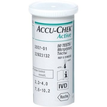 نوار تست قند اکواچک اکتیو 25 عددی